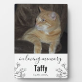 愛する記憶の中でペット記念一枚の写真 フォトプラーク (正面)