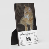 愛する記憶の中でペット記念一枚の写真 フォトプラーク (側面)