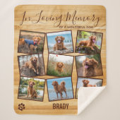 愛する記憶の中でペット記念写真集 シェルパブランケット (正面)