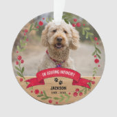 愛する記憶の中でペット記念碑2 – 写真キープサケ オーナメント (正面)