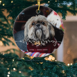 愛する記憶の中でペット記念記憶 セラミックオーナメント