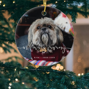 愛する記憶の中でペット記念記憶 セラミックオーナメント