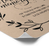 愛する記憶の中でメモリアルキャンドルバーンズのサイン ポスター (角)