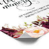 愛する記憶の中でメモリアルキャンドルバーンズのサイン ポスター (角)