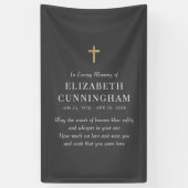 愛する記憶の中でメモリアルモダンシンプルクロス 横断幕 (縦)