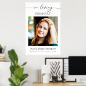 愛する記憶の中でメモリアル葬儀フォトトリビュート ポスター (ホームオフィス)
