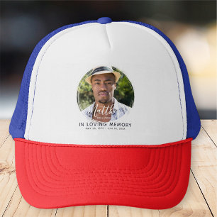 愛する記憶の中でモダンのカスタム写真記念 キャップ