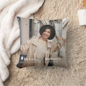 愛する記憶の中でモダンのカスタム写真記念 クッション (ブランケット)