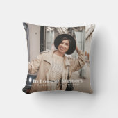 愛する記憶の中でモダンのカスタム写真記念 クッション (正面)