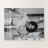 愛する記憶の中でモダンのカスタム写真記念 ジグソーパズル (横)