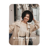 愛する記憶の中でモダンのカスタム写真記念 マグネット (縦)