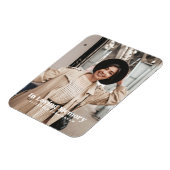 愛する記憶の中でモダンのカスタム写真記念 マグネット (左側)