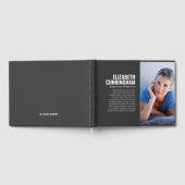 愛する記憶の中でモダンのシンプル写真記念 ゲストブック (全面)