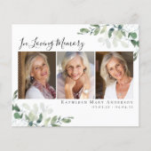 愛する記憶の中でユーカリを予算サンキューカード (正面)