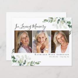 愛する記憶の中でユーカリを予算サンキューカード