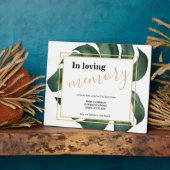 愛する記憶の中でリーフ結婚のサインTabletopプラーク フォトプラーク (側面)