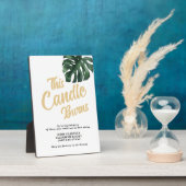 愛する記憶の中でリーフ結婚のサインTabletopプラーク フォトプラーク (側面)