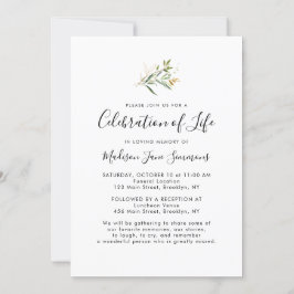 愛する記憶の中で人生のお祝いの写真 招待状