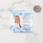 愛する記憶の中で人生の祝福ありがとう ノートカード (正面/裏面インサイチュ)