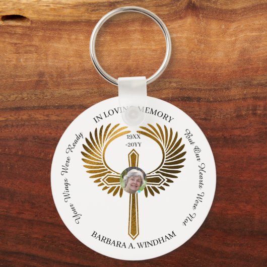 愛する記憶の中で写真のキープサクと翼 キーホルダー (正面)