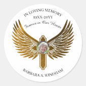 愛する記憶の中で写真のキープサクと翼 ラウンドシール (正面)