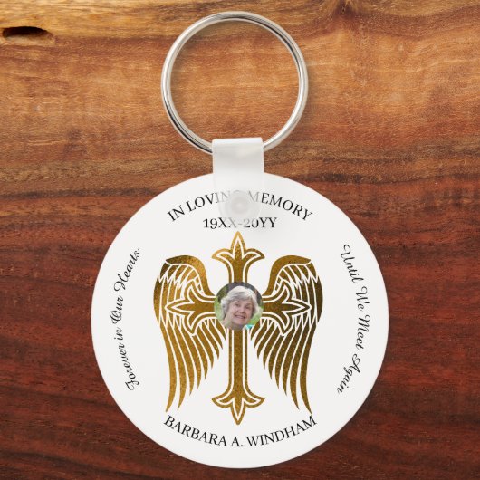 愛する記憶の中で写真のキープサクと翼K キーホルダー (正面)