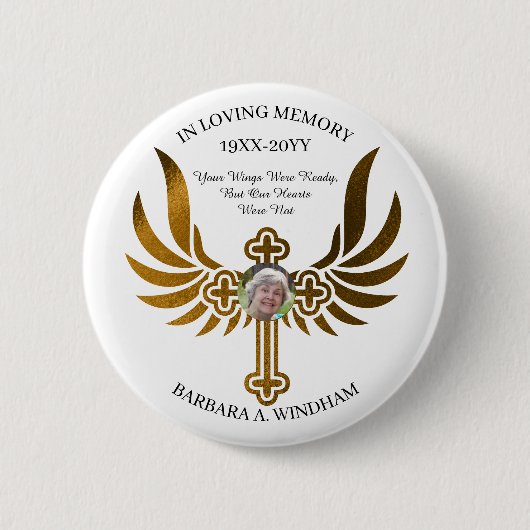 愛する記憶の中で写真のキープサクと翼K 缶バッジ (正面)