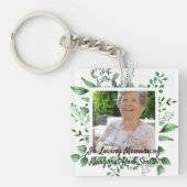 愛する記憶の中で写真の死別の損失記念 キーホルダー (正面)
