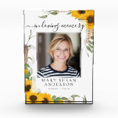 愛する記憶の中で写真ひまわりメモリアル フォトブロック (正面)