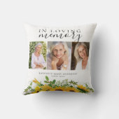 愛する記憶の中で写真ひまわり花 クッション (裏面)