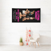 愛する記憶の中で写真コラージュのピンクの墓毛布 横断幕 (インサイチュ)