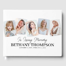 愛する記憶の中で写真コラージュ葬儀 ゲストブック