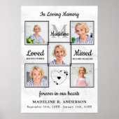 愛する記憶の中で写真コラージュ記念葬儀 ポスター (正面)