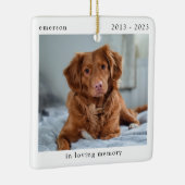 愛する記憶の中で写真ペット記念碑 セラミックオーナメント (右)