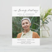 愛する記憶の中で写真葬儀の順序 プログラム (スタンド正面)