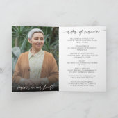 愛する記憶の中で写真葬儀の順序 プログラム (内部)