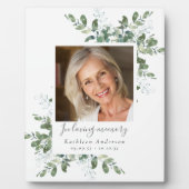 愛する記憶の中で写真葬儀ユーカリ記念碑 フォトプラーク (正面)