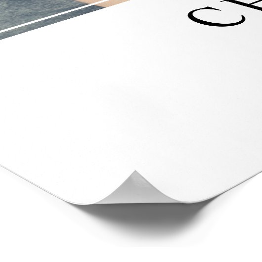 愛する記憶の中で写真葬儀記念ウェルカム ポスター (角)