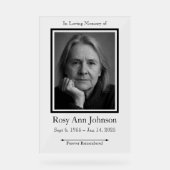 愛する記憶の中で写真葬儀記念会 アクリルサイン (正面)