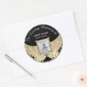 愛する記憶の中で写真記念ダイヤモンドルック ラウンドシール (封筒)