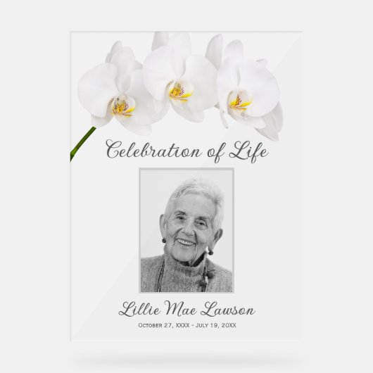 愛する記憶の中で写真追悼式 アクリルサイン (正面)