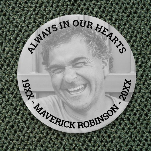 愛する記憶の中で写真追悼式 缶バッジ