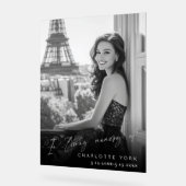 愛する記憶の中で写真追悼歓迎 アクリルサイン (傾斜)