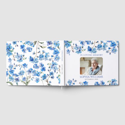 愛する記憶の中で小さな青い野花 ゲストブック (全面)