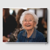 愛する記憶の中で平和なラベンダー記念写真 ゲストブック (裏面)