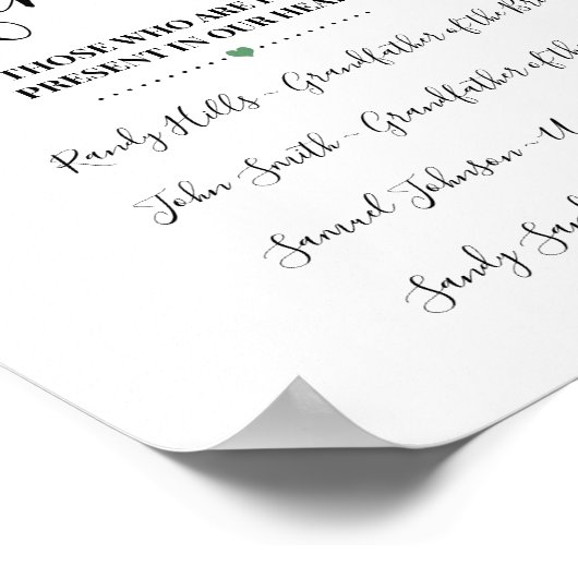 愛する記憶の中で思い出のレモンのサイン ポスター (角)