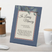 愛する記憶の中で松の青い冬の結婚式 台座サイン (インサイチュ)