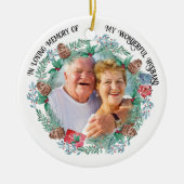 愛する記憶の中で松コーンリースセラミックまたは セラミックオーナメント (正面)