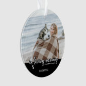 愛する記憶の中で犬の写真ペットエレガントメモリアル オーナメント (正面)