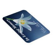 愛する記憶の中で白いユリ |葬儀、メモリアル マグネット (右側)